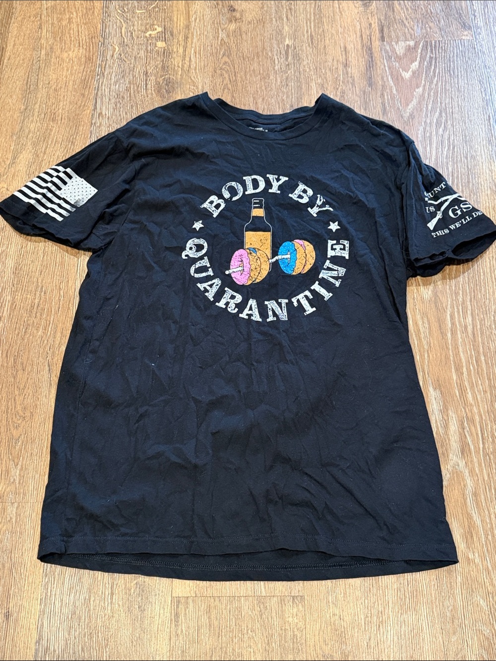 Grunt Style Black 'Body By Quarantine' Graphic Tee
